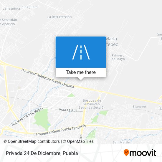 Privada 24 De Diciembre map