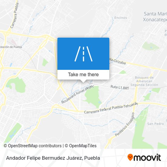 Mapa de Andador Felipe Bermudez Juárez