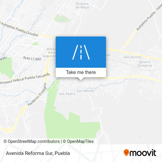 Mapa de Avenida Reforma Sur