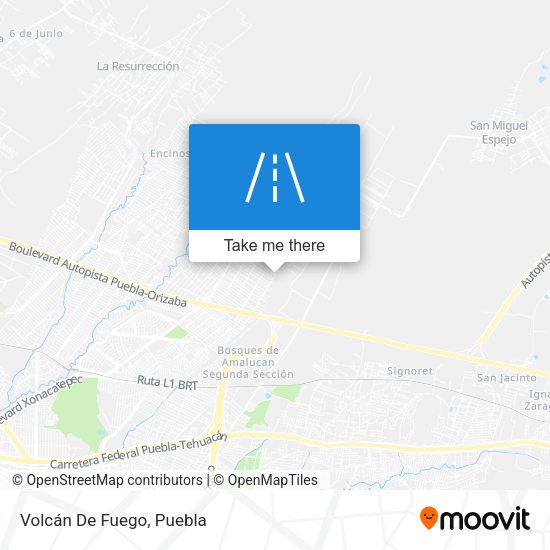 Mapa de Volcán De Fuego