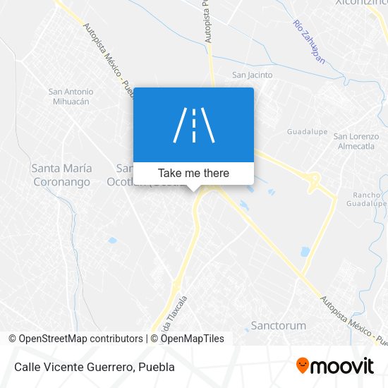 Calle Vicente Guerrero map