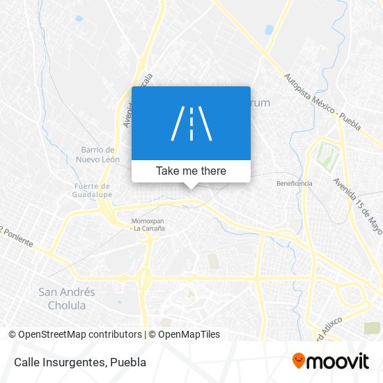 Calle Insurgentes map