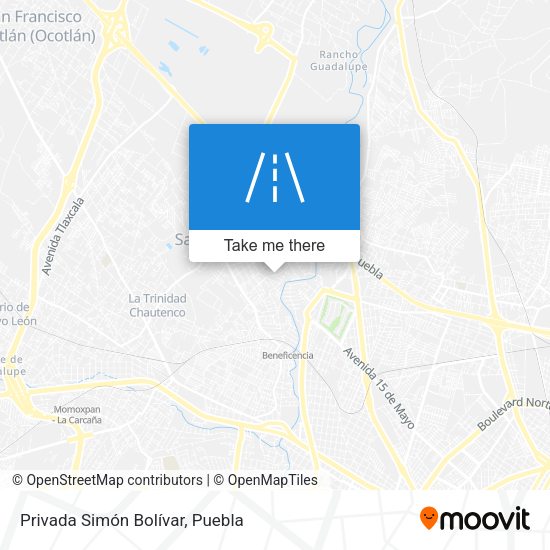 Privada Simón Bolívar map