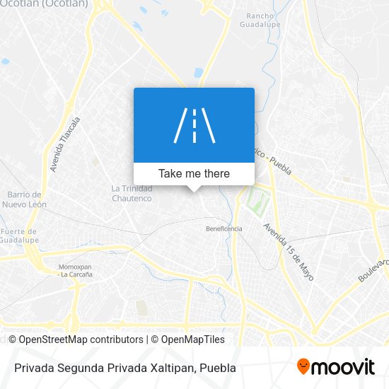 Mapa de Privada Segunda Privada Xaltipan