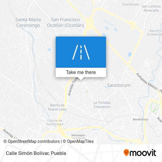 Calle Simón Bolívar map