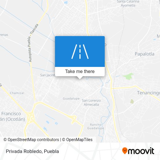 Mapa de Privada Robledo