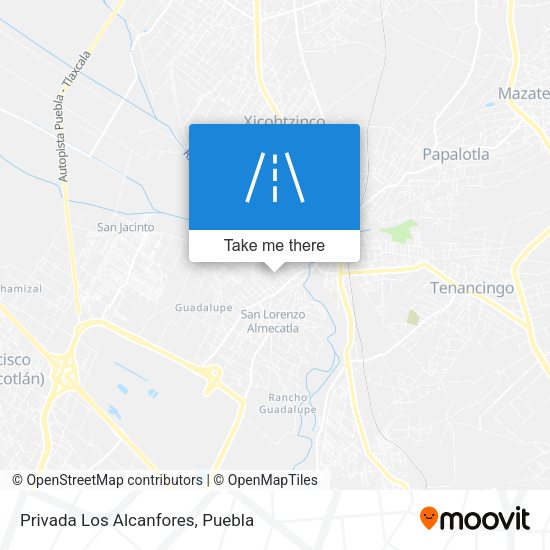 Privada Los Alcanfores map