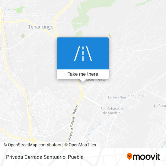 Mapa de Privada Cerrada Santuario