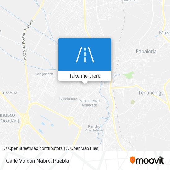 Mapa de Calle Volcán Nabro