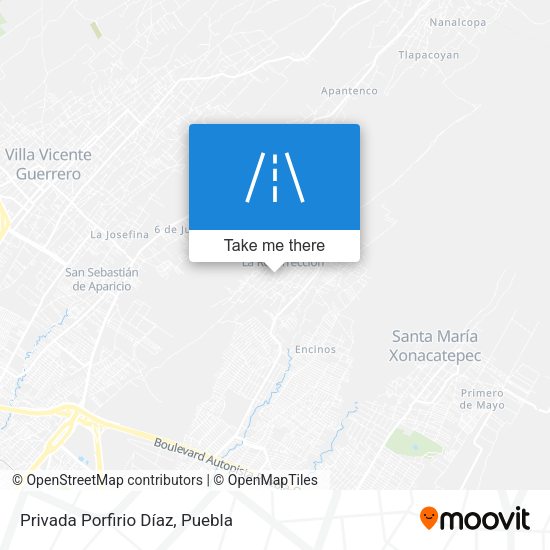 Privada Porfirio Díaz map