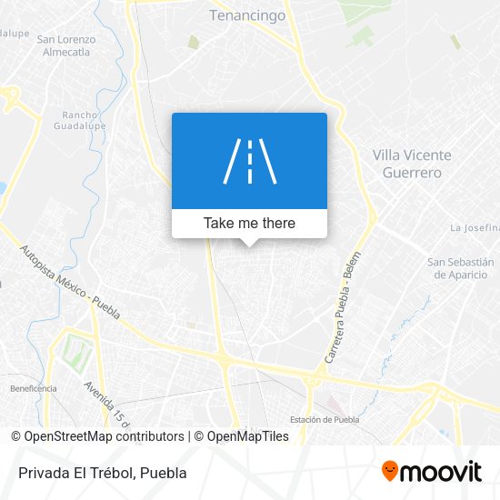 Privada El Trébol map