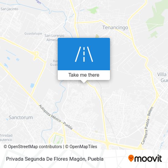 Mapa de Privada Segunda De Flores Magón