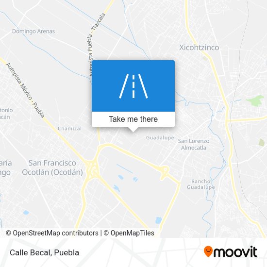 Mapa de Calle Becal