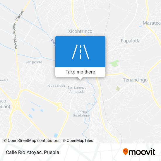 Mapa de Calle Río Atoyac