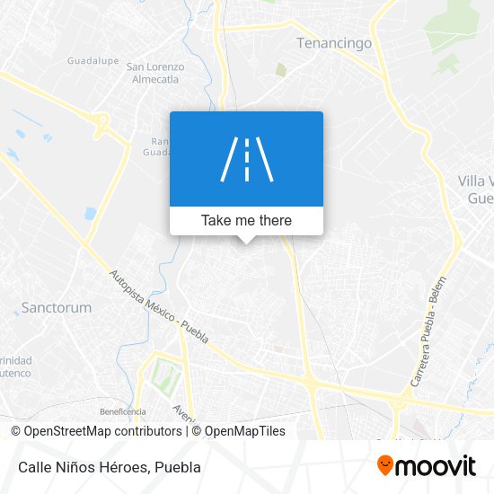 Mapa de Calle Niños Héroes