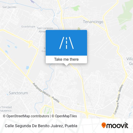 Mapa de Calle Segunda De Benito Juárez