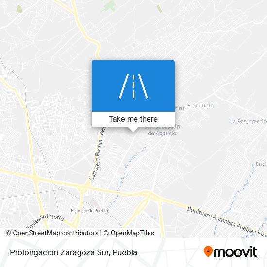 Mapa de Prolongación Zaragoza Sur