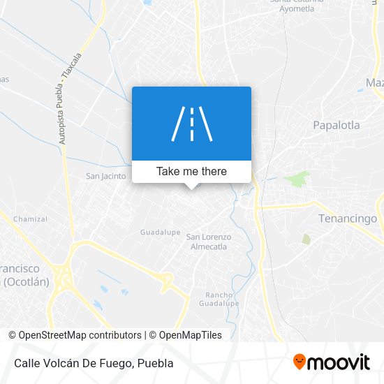 Mapa de Calle Volcán De Fuego