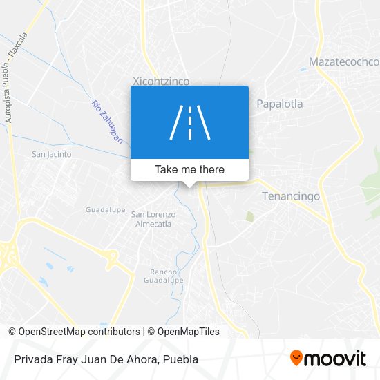 Mapa de Privada Fray Juan De Ahora