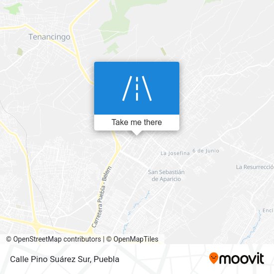 Calle Pino Suárez Sur map