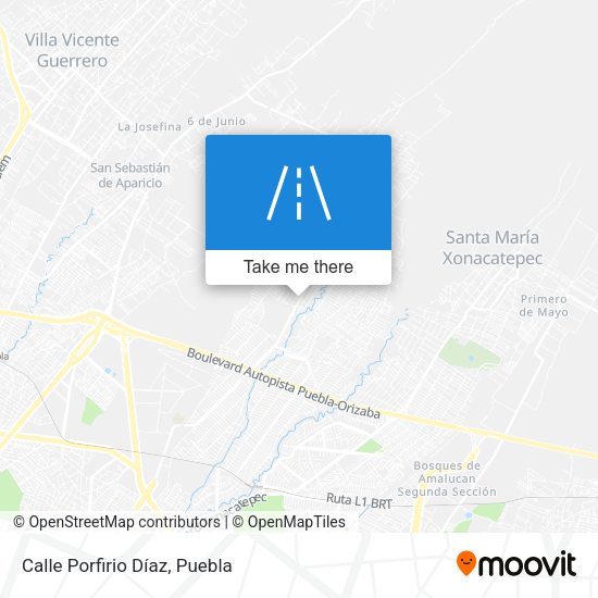 Calle Porfirio Díaz map