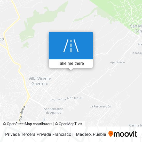 Privada Tercera Privada Francisco I. Madero map