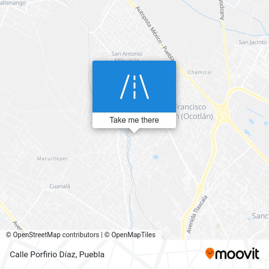 Calle Porfirio Díaz map