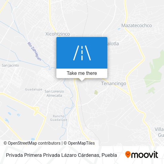 Privada Primera Privada Lázaro Cárdenas map