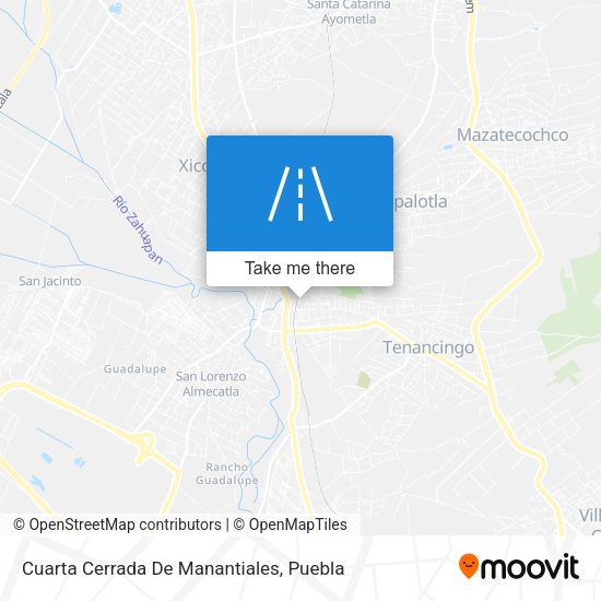 Cuarta Cerrada De Manantiales map