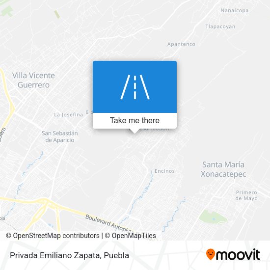 Privada Emiliano Zapata map