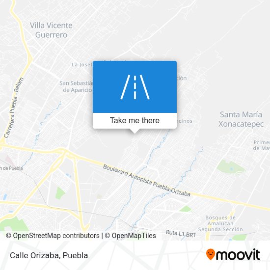 Mapa de Calle Orizaba