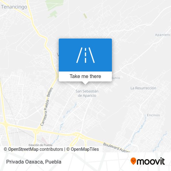 Mapa de Privada Oaxaca