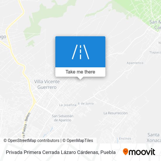 Privada Primera Cerrada Lázaro Cárdenas map