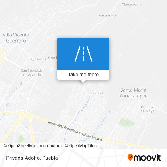 Mapa de Privada Adolfo