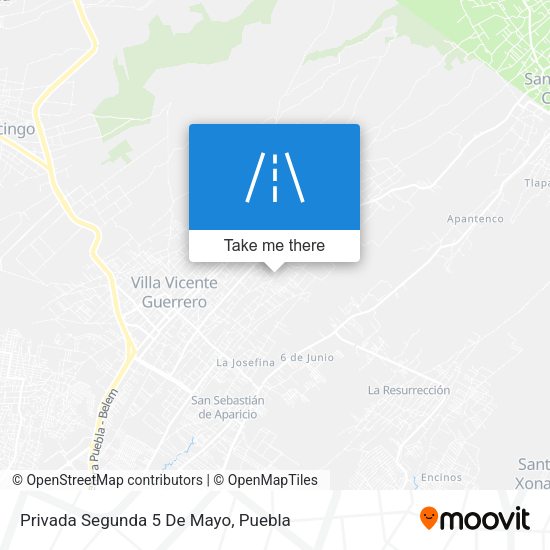 Mapa de Privada Segunda 5 De Mayo