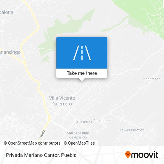 Privada Mariano Cantor map
