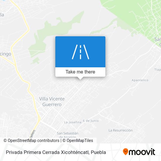 Mapa de Privada Primera Cerrada Xicohténcatl
