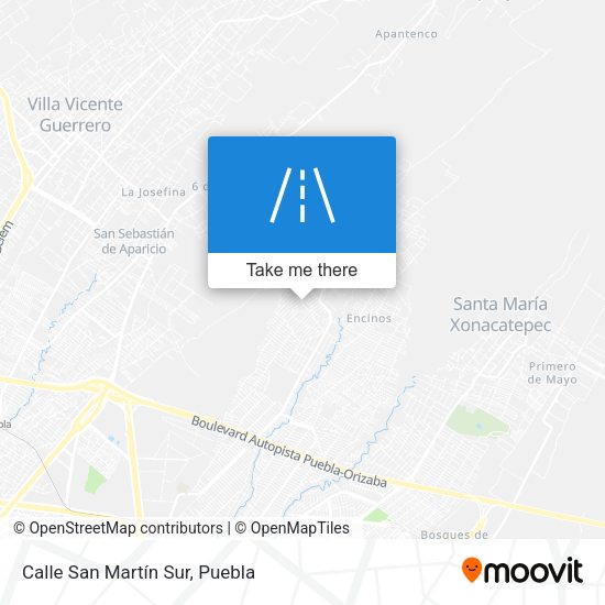 Calle San Martín Sur map
