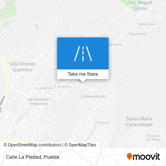 Mapa de Calle La Piedad