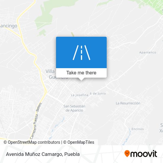 Mapa de Avenida Muñoz Camargo