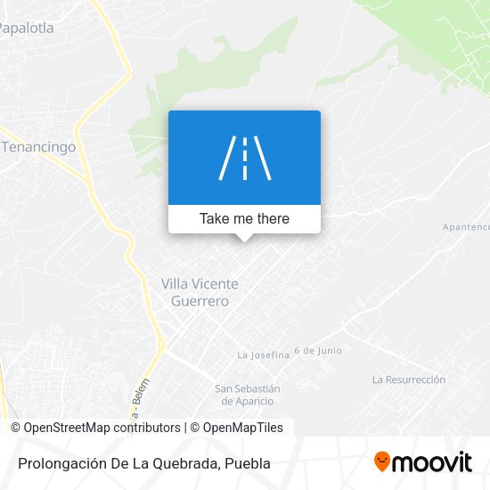 Prolongación De La Quebrada map