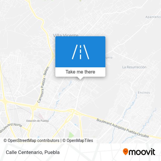 Mapa de Calle Centenario