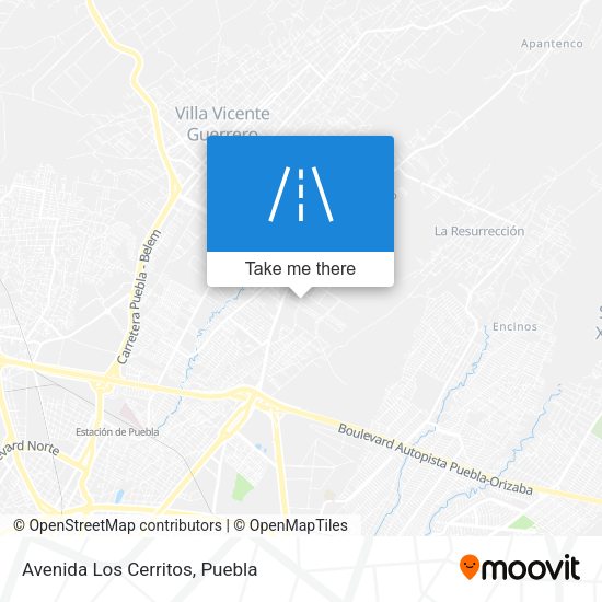 Mapa de Avenida Los Cerritos