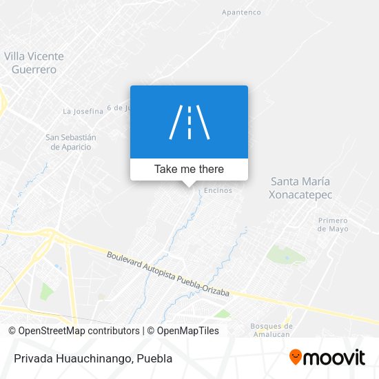 Mapa de Privada Huauchinango