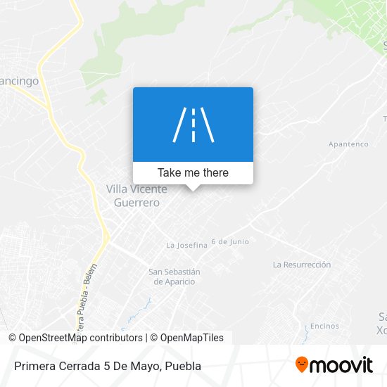 Mapa de Primera Cerrada 5 De Mayo