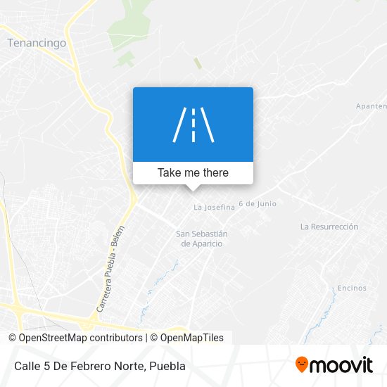 Calle 5 De Febrero Norte map