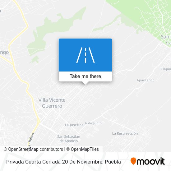 Mapa de Privada Cuarta Cerrada 20 De Noviembre