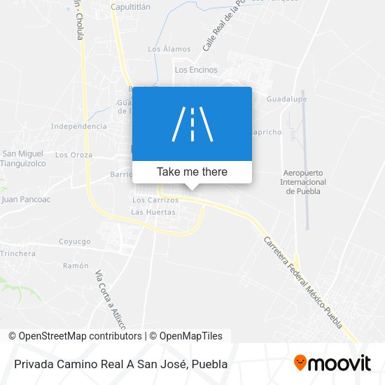 Mapa de Privada Camino Real A San José