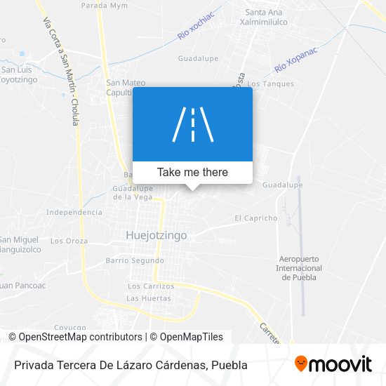Privada Tercera De Lázaro Cárdenas map