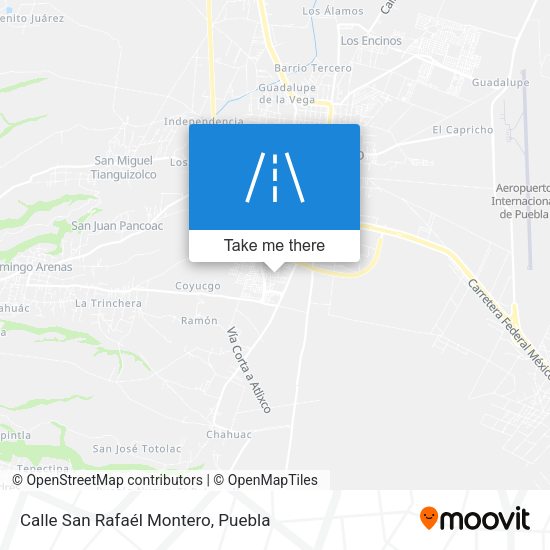 Calle San Rafaél Montero map